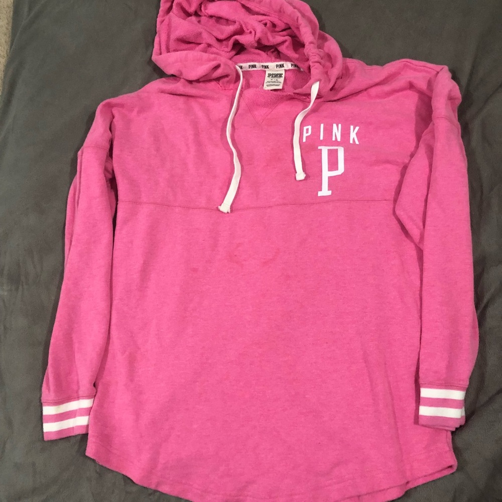 PINK pink sweatshirt pullover varsity style